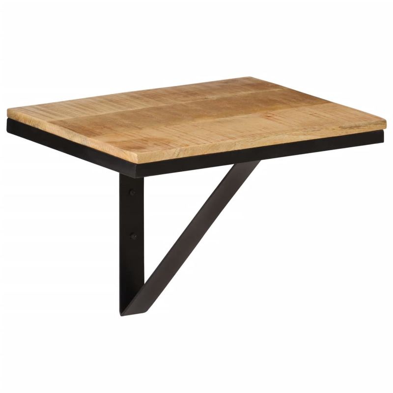 Casa si Gradina - Mobilier - Biblioteci si rafturi - Rafturi - Raft de perete, 40x30x32 cm, lemn masiv de mango si fier - Infinity.ro