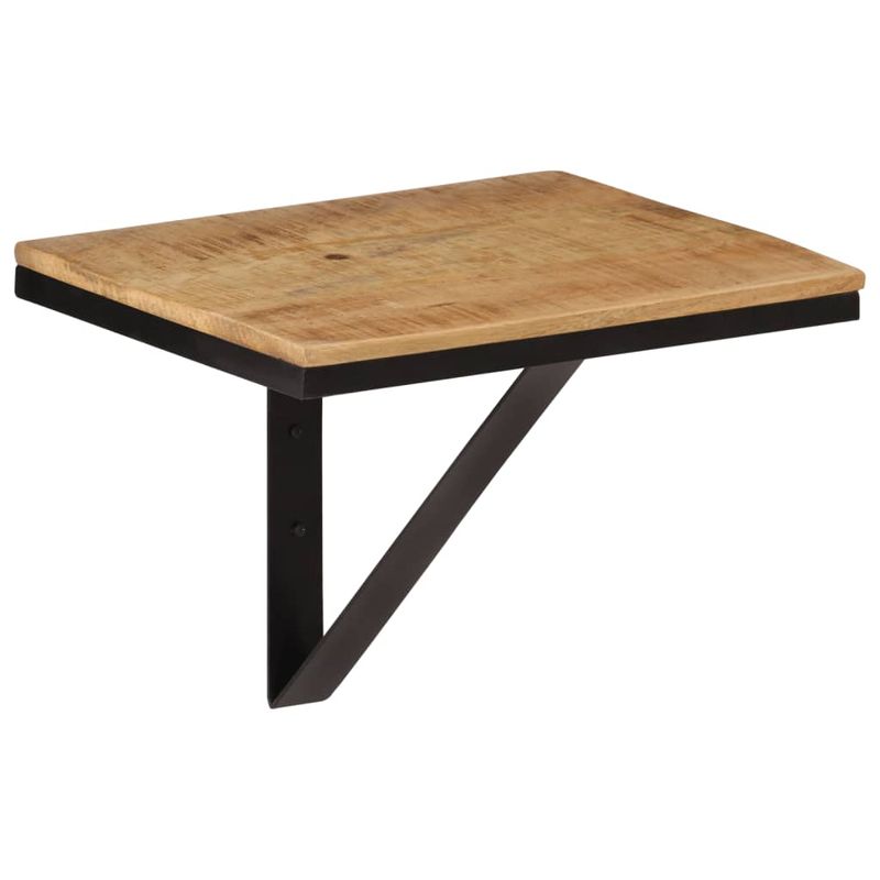 Casa si Gradina - Mobilier - Biblioteci si rafturi - Rafturi - Raft de perete, 40x30x32 cm, lemn masiv de mango si fier - Infinity.ro