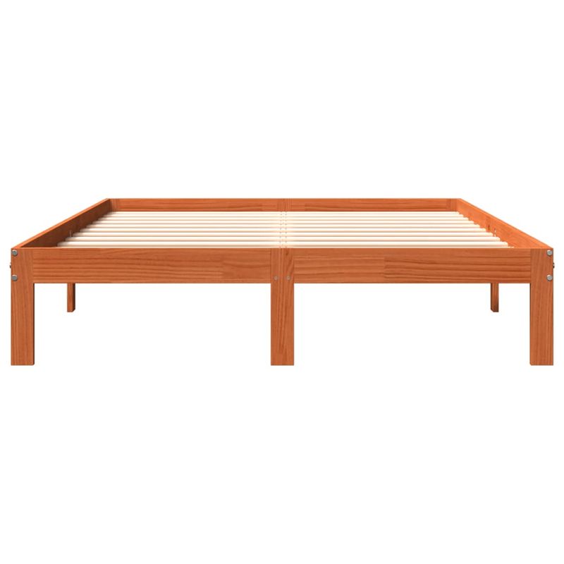 Casa si Gradina - Mobilier - Paturi si accesorii - Paturi - Cadru de pat, maro ceruit, 120x190 cm, lemn masiv de pin - Infinity.ro