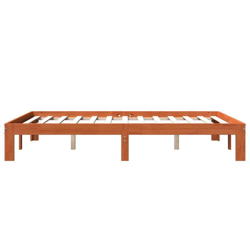 Casa si Gradina - Mobilier - Paturi si accesorii - Paturi - Cadru de pat, maro ceruit, 120x190 cm, lemn masiv de pin - Infinity.ro