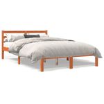 Casa si Gradina - Mobilier - Paturi si accesorii - Paturi - Cadru de pat, maro ceruit, 120x200 cm, lemn masiv de pin - Infinity.ro