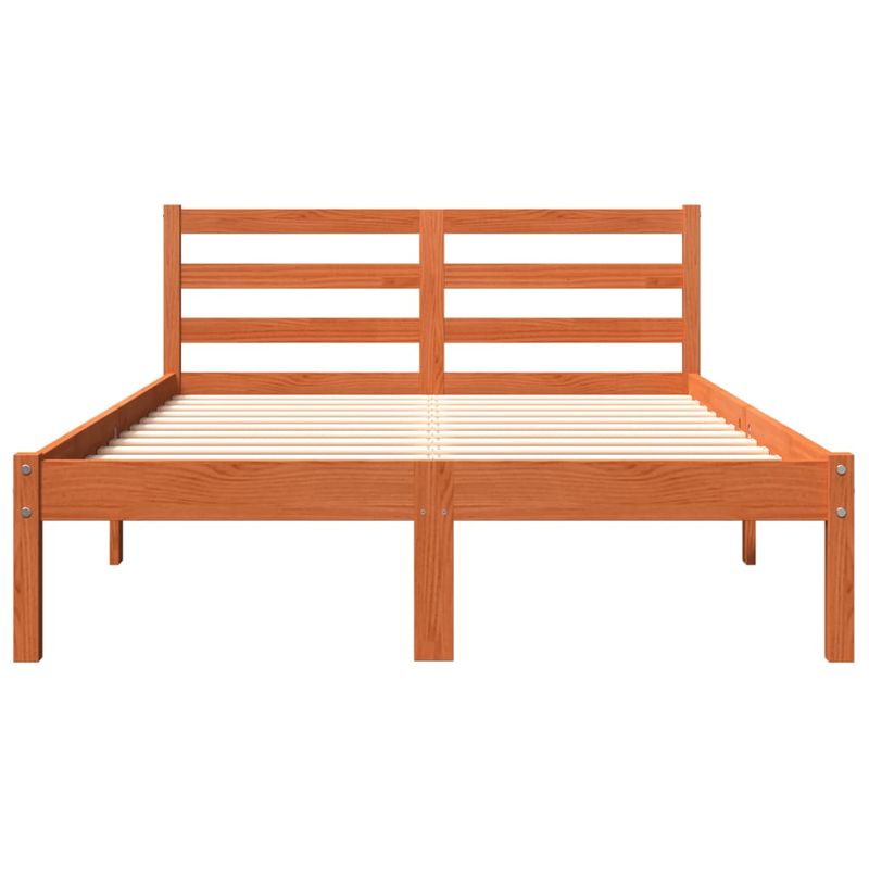 Casa si Gradina - Mobilier - Paturi si accesorii - Paturi - Cadru de pat, maro ceruit, 120x200 cm, lemn masiv de pin - Infinity.ro