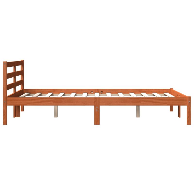 Casa si Gradina - Mobilier - Paturi si accesorii - Paturi - Cadru de pat, maro ceruit, 120x200 cm, lemn masiv de pin - Infinity.ro