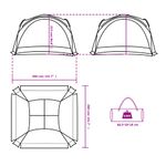 Sport si Outdoor - Camping - Corturi camping - Cort de petrecere, alb, 360x360x215 cm, tafta 185T - Infinity.ro