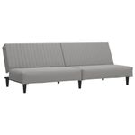 Casa si Gradina - Mobilier - Canapele si coltare - Canapele - Canapea extensibila cu 2 locuri, gri deschis, catifea - Infinity.ro