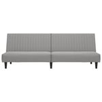 Casa si Gradina - Mobilier - Canapele si coltare - Canapele - Canapea extensibila cu 2 locuri, gri deschis, catifea - Infinity.ro