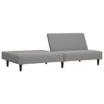 Casa si Gradina - Mobilier - Canapele si coltare - Canapele - Canapea extensibila cu 2 locuri, gri deschis, catifea - Infinity.ro