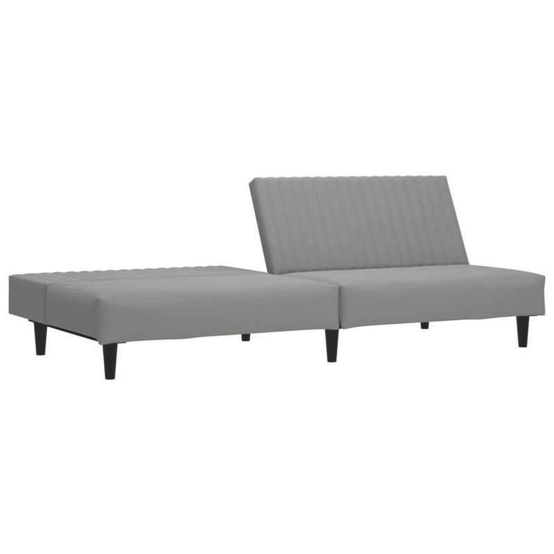 Casa si Gradina - Mobilier - Canapele si coltare - Canapele - Canapea extensibila cu 2 locuri, gri deschis, catifea - Infinity.ro