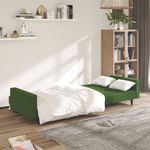 Casa si Gradina - Mobilier - Canapele si coltare - Canapele - Canapea extensibila cu 2 locuri, verde inchis, catifea - Infinity.ro