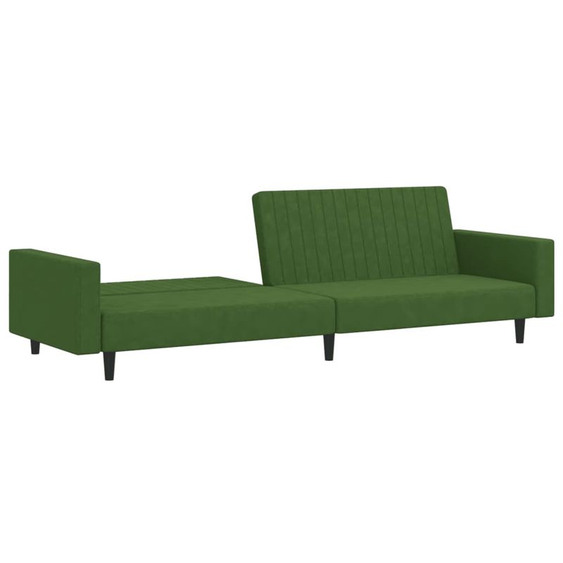 Casa si Gradina - Mobilier - Canapele si coltare - Canapele - Canapea extensibila cu 2 locuri, verde inchis, catifea - Infinity.ro