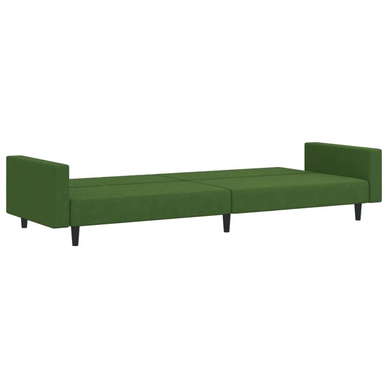 Casa si Gradina - Mobilier - Canapele si coltare - Canapele - Canapea extensibila cu 2 locuri, verde inchis, catifea - Infinity.ro