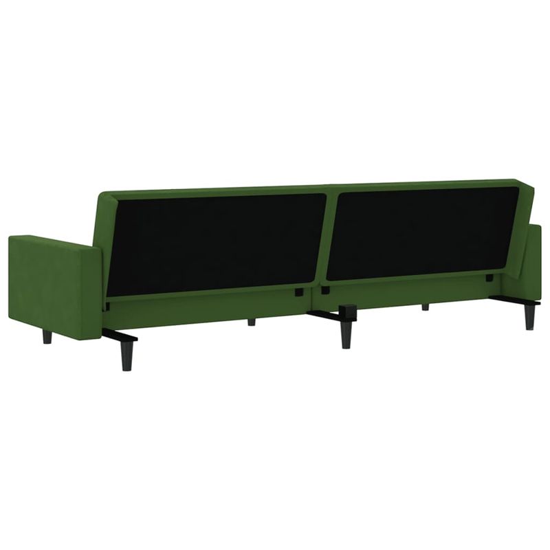 Casa si Gradina - Mobilier - Canapele si coltare - Canapele - Canapea extensibila cu 2 locuri, verde inchis, catifea - Infinity.ro
