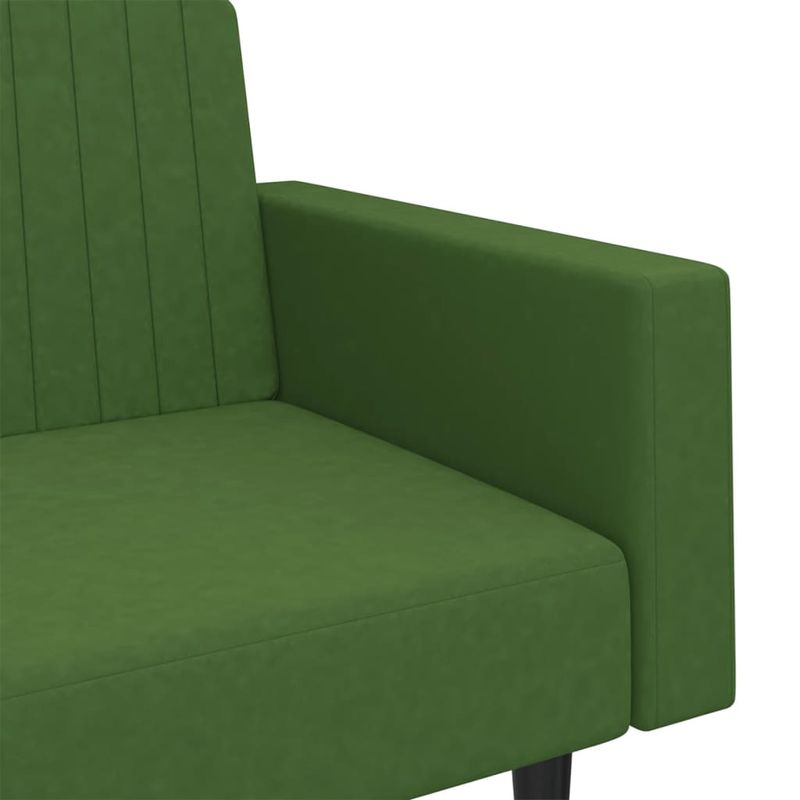 Casa si Gradina - Mobilier - Canapele si coltare - Canapele - Canapea extensibila cu 2 locuri, verde inchis, catifea - Infinity.ro