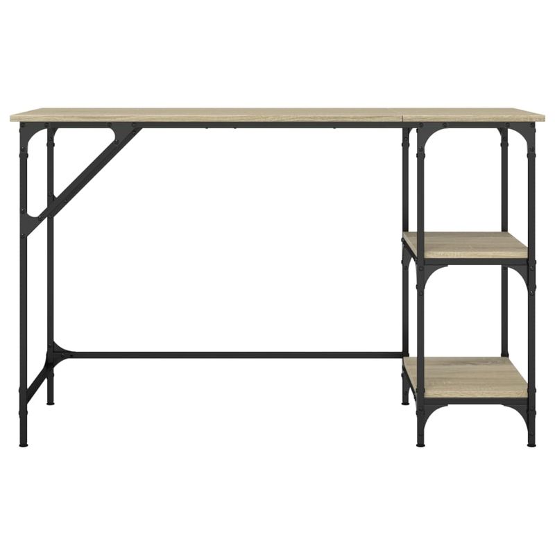 Casa si Gradina - Mobilier - Mese si birouri - Birouri - Birou, stejar sonoma, 120x50x75 cm, metal si lemn prelucrat - Infinity.ro