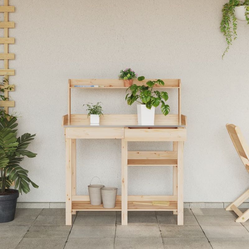 Casa si Gradina - Gradinarit si plante - Plante si ghivece - Ghivece si suporturi - Banca cu spalier pentru plantare, lemn masiv de brad - Infinity.ro