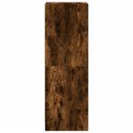 Casa si Gradina - Mobilier - Comode si corpuri - Comode - Dulap cu usi din sticla, stejar fumuriu, 35x37x109 cm - Infinity.ro