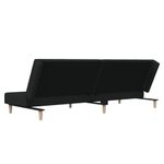 Casa si Gradina - Mobilier - Canapele si coltare - Canapele - Canapea extensibila cu 2 locuri, negru, material textil - Infinity.ro