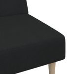 Casa si Gradina - Mobilier - Canapele si coltare - Canapele - Canapea extensibila cu 2 locuri, negru, material textil - Infinity.ro