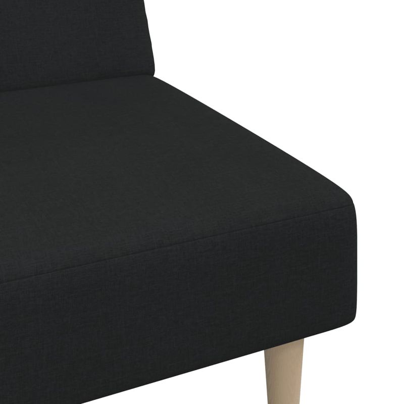 Casa si Gradina - Mobilier - Canapele si coltare - Canapele - Canapea extensibila cu 2 locuri, negru, material textil - Infinity.ro