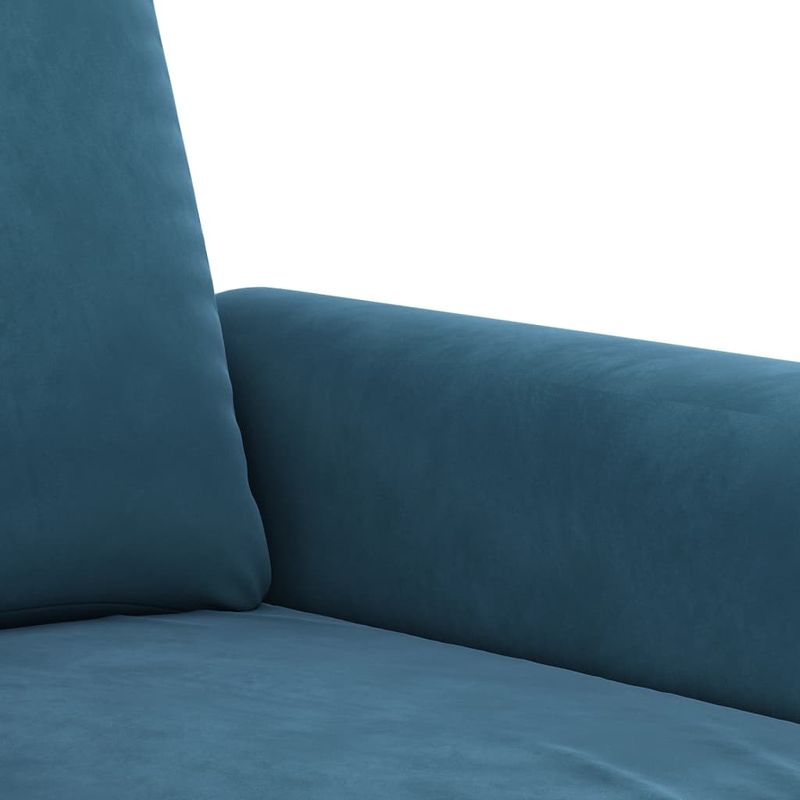 Casa si Gradina - Mobilier - Canapele si coltare - Canapele - Canapea de o persoana, Albastru, 60 cm, catifea - Infinity.ro