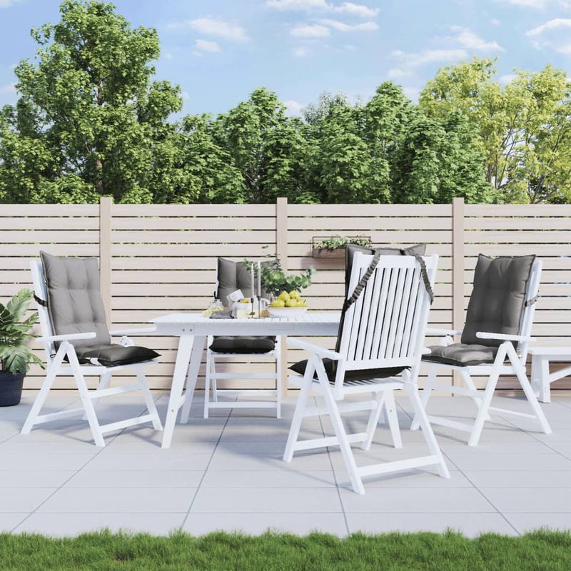 Casa si Gradina - Textile si covoare - Perne si pilote - Perne decorative - Perne scaun cu spatar inalt 4 buc, gri, tesatura Oxford - Infinity.ro