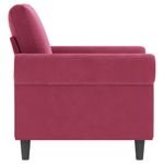 Casa si Gradina - Mobilier - Canapele si coltare - Canapele - Canapea de o persoana, rosu vin, 60 cm, catifea - Infinity.ro