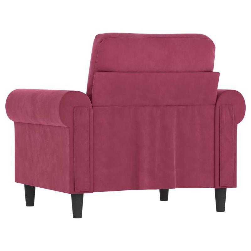 Casa si Gradina - Mobilier - Canapele si coltare - Canapele - Canapea de o persoana, rosu vin, 60 cm, catifea - Infinity.ro
