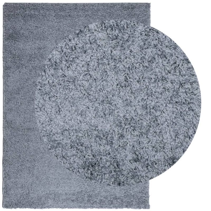 Casa si Gradina - Textile si covoare - Covoare - Covoare casa - Covor pufos cu fire inalte, albastru modern, 200x280 cm - Infinity.ro