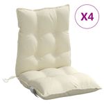 Casa si Gradina - Textile si covoare - Perne si pilote - Perne decorative - Perne scaun cu spatar mic, 4 buc., crem, textil oxford - Infinity.ro