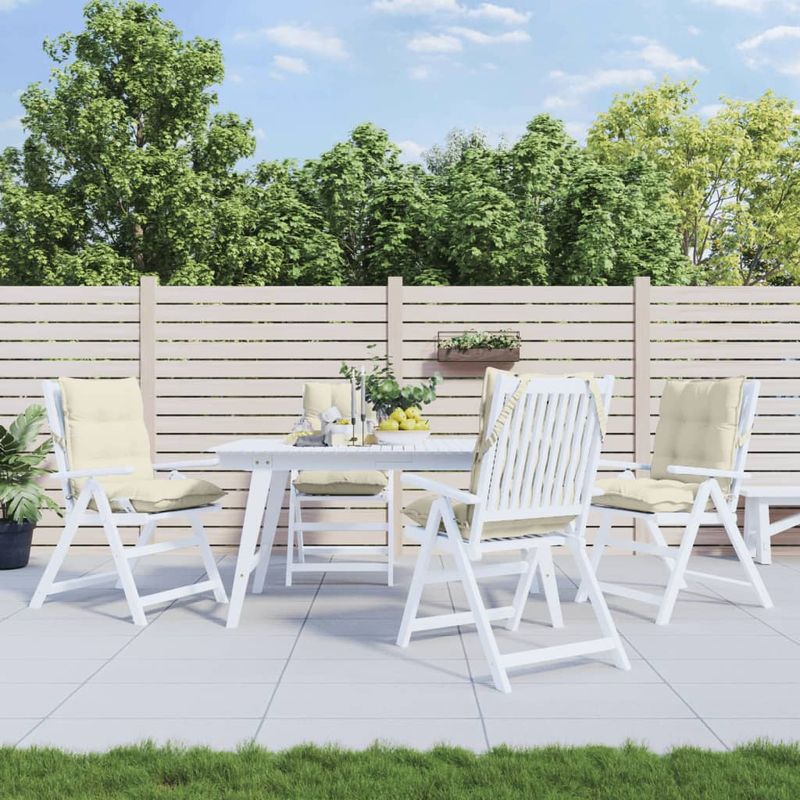 Casa si Gradina - Textile si covoare - Perne si pilote - Perne decorative - Perne scaun cu spatar mic, 4 buc., crem, textil oxford - Infinity.ro