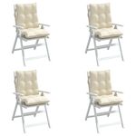 Casa si Gradina - Textile si covoare - Perne si pilote - Perne decorative - Perne scaun cu spatar mic, 4 buc., crem, textil oxford - Infinity.ro