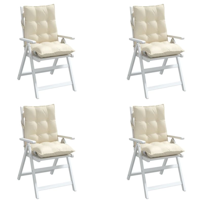 Casa si Gradina - Textile si covoare - Perne si pilote - Perne decorative - Perne scaun cu spatar mic, 4 buc., crem, textil oxford - Infinity.ro