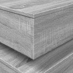 Casa si Gradina - Mobilier - Mese si birouri - Masute de cafea - Masuta de cafea cu lumini LED, gri sonoma, 90x50x40 cm - Infinity.ro