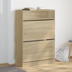 Casa si Gradina - Mobilier - Organizare si depozitare - Organizator incaltaminte - Pantofar cu 2 sertare rabatabile, stejar sonoma, 80x34x116 cm - Infinity.ro