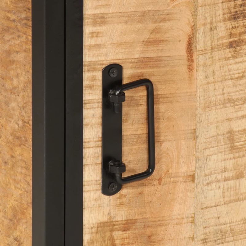 Casa si Gradina - Mobilier - Mobilier baie - Comode baie - Dulap de baie, 40x30x60 cm, fier si lemn masiv de mango - Infinity.ro