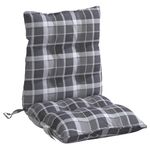 Casa si Gradina - Textile si covoare - Perne si pilote - Perne decorative - Perne scaun cu spatar mic, 6 buc., gri carouri, textil oxford - Infinity.ro