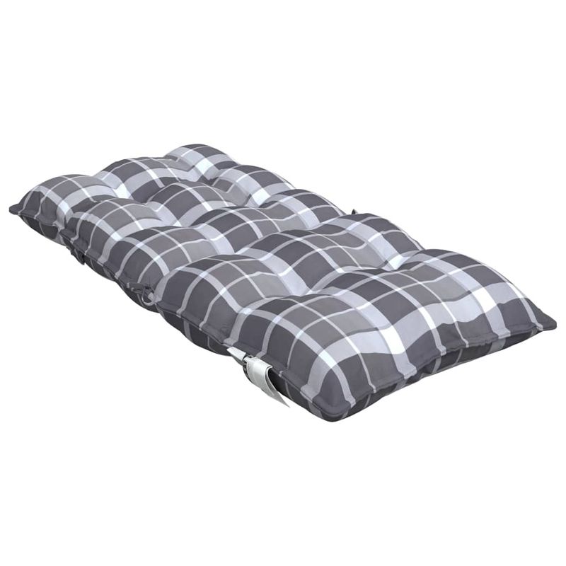 Casa si Gradina - Textile si covoare - Perne si pilote - Perne decorative - Perne scaun cu spatar mic, 6 buc., gri carouri, textil oxford - Infinity.ro