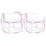 Casa si Gradina - Gradina si terasa - Mobilier exterior - Seturi mobila gradina - Set canapele de gradina cu perne 5 piese alb lemn masiv de pin - Infinity.ro
