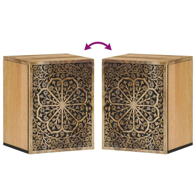 Casa si Gradina - Mobilier - Mobilier baie - Corpuri baie - Dulap de perete de baie, 38x33x48 cm, lemn masiv de mango - Infinity.ro