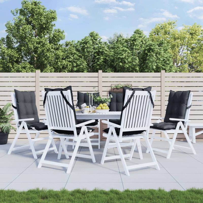 Casa si Gradina - Textile si covoare - Perne si pilote - Perne decorative - Perne scaun cu spatar inalt 6 buc, antracit, tesatura Oxford - Infinity.ro