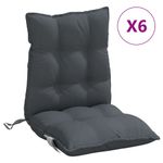 Casa si Gradina - Textile si covoare - Perne si pilote - Perne decorative - Perne scaun cu spatar mic, 6 buc., antracit, textil oxford - Infinity.ro