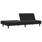 Casa si Gradina - Mobilier - Canapele si coltare - Canapele - Canapea extensibila cu 2 locuri, negru, catifea - Infinity.ro