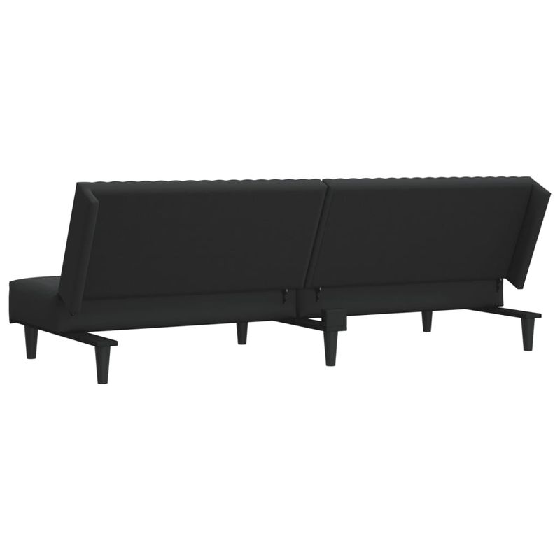 Casa si Gradina - Mobilier - Canapele si coltare - Canapele - Canapea extensibila cu 2 locuri, negru, catifea - Infinity.ro