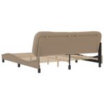 Casa si Gradina - Mobilier - Paturi si accesorii - Paturi - Cadru de pat cu tablie, cappuccino, 180x200 cm, piele ecologica - Infinity.ro