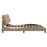 Casa si Gradina - Mobilier - Paturi si accesorii - Paturi - Cadru de pat cu tablie, cappuccino, 180x200 cm, piele ecologica - Infinity.ro