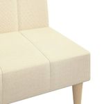 Casa si Gradina - Mobilier - Canapele si coltare - Canapele - Canapea extensibila cu 2 locuri, crem, material textil - Infinity.ro