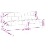 Casa si Gradina - Mobilier - Canapele si coltare - Canapele - Canapea extensibila cu 2 locuri, crem, material textil - Infinity.ro