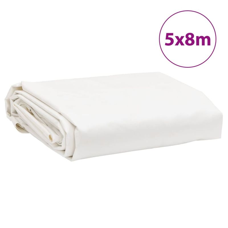 Casa si Gradina - Gradina si terasa - Umbrele si pavilioane - Pavilioane - Prelata, alb, 5x8 m, 650 g/m², model cu ochiuri - Infinity.ro