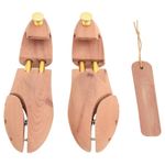 Market - Spalare si intretinere rufe - Produse intretinere Incaltaminte - Perii si alte accesorii - Dispozitiv largire pantofi cu incaltator, EU 36-37, lemn cedru, model cu buton - Infinity.ro
