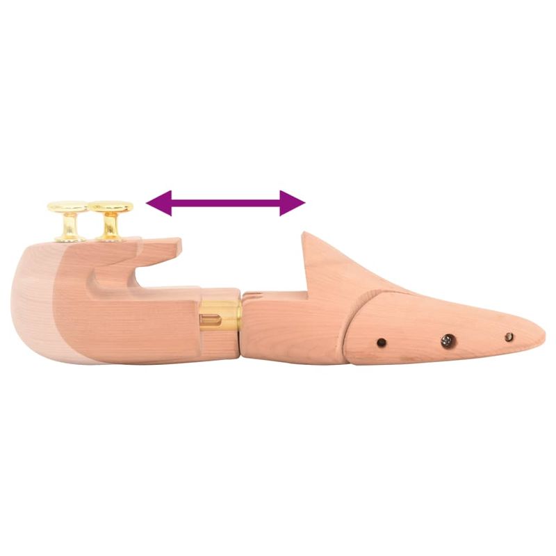 Market - Spalare si intretinere rufe - Produse intretinere Incaltaminte - Perii si alte accesorii - Dispozitiv largire pantofi cu incaltator, EU 36-37, lemn cedru, model cu buton - Infinity.ro